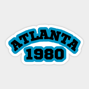 Vintage Atlanta 1980 Retro Sticker